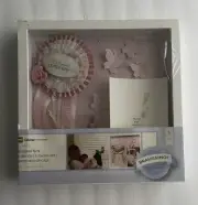 Bravissimo! Making Memories Shadow Box Baby Girl Pink Corner Slightly Damaged