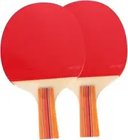 Generic 1Set Table Tennis Rackets with Slip Grip for All Ages Includes Durable Paddles and Balls for Play Random Handle Color