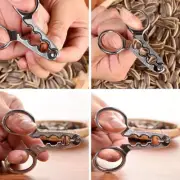 Melon Seed Plier Scissor Nut Cracker Stainless Steel Walnut Pine Sheller Opelo