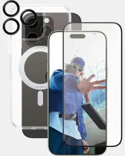 CARE by PanzerGlass® Feature 3-in-1 Ceramic Bundle iPhone 16 Pro