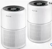 NEW: AIRTOK 2 Pack Air Purifier for Home, H13 True HEPA Filter for Smoke - White