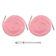 2pcs Drawstring Cords 51" Replacement Drawstring with Threader, Light Pink