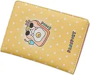[Ipetboom] Cartoon Passport Holder PU Wallet Multi Card Case Cover for Open Design Durable and Stylish Document Organizer for Students and Volunteers