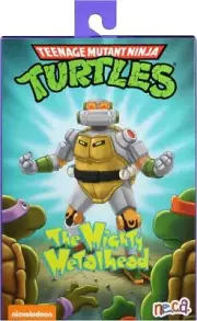 NECA 7" Teenage Mutant Ninja Turtles Cartoon The Mighty Metalhead Action Figure