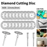 22mm Diamond Cutting Disc with 38mm Shanks Set For Cutting Carved stone, jade