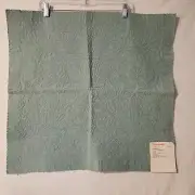 SCALAMANDRE MATELASSE PRINTEMPS Aqua Made France 26642 003 24x23 Fabric Sample