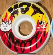 (4 Hot Scott) Topps Garbage Pail Kids Get A Grip Series 2 Skateboard Wheels