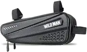WILD MAN 1.2L Rainproof Hard Shell Bike Saddle Bag for Bicycle Triangle Frame Under Seat for Road Mountain Cycling