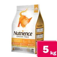 在飛比找PChome24h購物優惠-紐崔斯Nutrience無穀養生貓(火雞鯡魚)配方 5kg