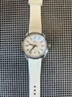 20mm WHITE Vulcanized Caoutchouc rubber Strap Omega AQUA TERRA