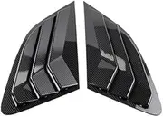 Carbon Fiber Car Side Window Louver Shutter Cover Trim Compatible for Audi Q5 2009-2017