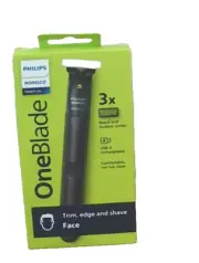 NEW Philips Norelco OneBlade 3X Trimmer, Edger, and Shaver FACE QP1424/70