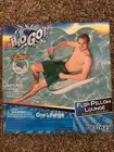 Bestway H2O GO! Flip-Pillow pool Float Lounge Seat With Cup Holder New