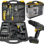 Litheli 20V Cordless Drill Driver Kit A 1300mA Battery 77 Pieces power drill set