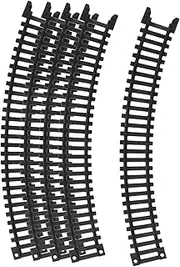 5pcs Plastic Toy Train Tracks Accessory Kit for Electric Railway Train Set Assembled Tracks for Boys and Girls
