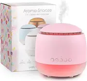 Aroma-Snooze Aromatherapy Diffuser - Sleep Aid Humidifier & Sound Machine for Peaceful Sleep | 7-in-1 Functionality, Purified Mist for Fresh Air, with Soothing Sounds, Scents & Calming Colours