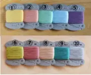 JAPANESE Embroidery SASHIKO ITOROKU KYOTO Thread MIX 50m 10colors