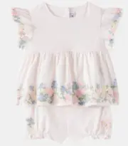 Tartine et Chocolat Baby embroidered top and bloomers set NWT