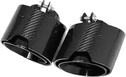 1 Piece Carbon Fiber Exhaust Compatible For BMW G20 G21 320i 330i 420i 430i G22 G23 Muffler Tip Tailtip Exhaust Systems Nozzle(Black 1 Pair)