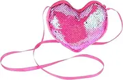[BESPORTBLE] Bags Small Shoulder Strap Purse Small Bag Sequin Single Strap Bag Heart-Shaped Sequin Small Heart-Shaped Shoulder Bag Purse Handbag