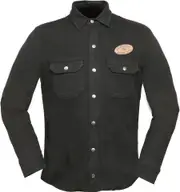 Modeka Oliwer, jacket/shirt , color: Black , size: 5XL