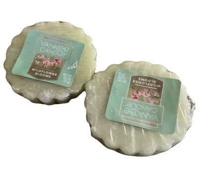 2 Yankee Candle Wildflower Blooms Candle Tarts Melts WRAPPED RARE Discontinued