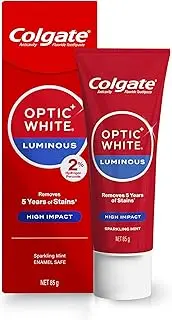 Colgate Toothpaste Optic White Luminous High Impact Sparkling Mint 85g