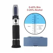 Refractometer for wine tester 0-32%?sugar for wine, alcohol meter Braga, 0-40%, refractometer for grapes