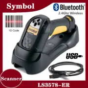 Symbol LS3578-ER Wireless Bluetooth Extended Range Barcode Scanner w USB Cable