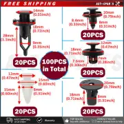 100PCS For Lexus GS200t GS300 RC F Push Rivets Bumper Wheel Arch Moulding Clips (for: Toyota)