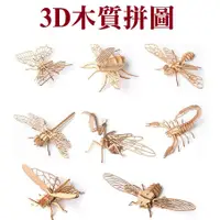 在飛比找蝦皮購物優惠-昆蟲拼圖 3D拼圖 木質拼圖 DIY拼圖 美術課教材 3D立