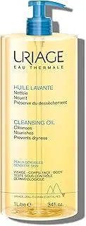 [Uriage] Cleansing Oil 1L - Body & Face - Sensitive Skin - Cleanses, Nourishes, Prevents Dryness - With Gentle Superfatting Agents Leaving a Soft, Protective Film On the Skin