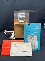 Vintage 1950's New in Box Oster Electric Can Opener Model 510-11 Chrome Works!!!