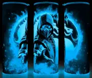 Glow in the Dark Scorpion MK Gaming Get Over Here Gaming Cup Mug Tumbler 20oz