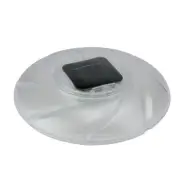Pool Central 7.5� Clear Circular Color Changing Solar Floating Disc Pool Light