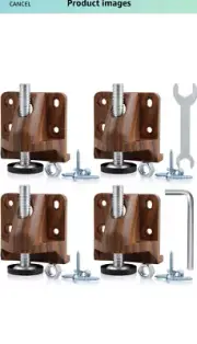 Skelang 4Pack Leveling Feet Furniture Leg Leveler Lock Nut and Screws Adjustable