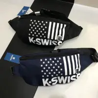 在飛比找蝦皮購物優惠-K•SWISS 小腰包小側背包/黑、藍