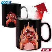 Dragonball-Z Super Saiyan Power Up Heat Changing Coffee Mug- Goku-Kaio Fist Goku