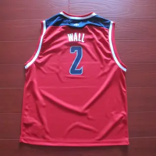 NBA官網adidas正品燙印球衣出清特價巫師隊出清青年版XL約翰·沃爾John Wall麥可喬丹JORDAN YXL