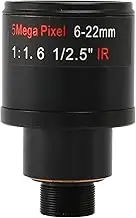 CCTV Lens 1/2.5 inch 6-22mm 5MP M12 Mount varifocal Lens F1.6 for 4MP/5MP CMOS/CCD Sensor Security IP/AHD Camera