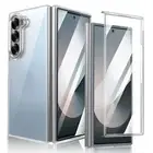 For Samsung Galaxy Z Fold 6 5 4 3 Clear Hard PC Case Screen Protector Shockproof