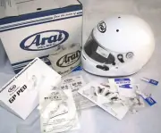 asian fit Arai auto racing Pro spec helmet GP-6 8859 PED duct white Snell SA