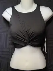 DANZ N MOTION DANSHUZ BLACK DANCE TOP SHELF BRA WOMEN'S SIZE Medium