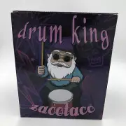 Zacotaco Garden Drum King Gnome Outdoor Resin Gnome Figurine W/ Solar Lights
