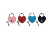 Mini Heart Shaped Padlock with Key - Multiple Colors Available - Cuffstore