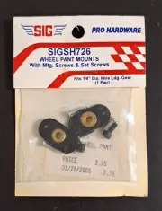 Original SIG Manufacturing FF RC Airplane Part #SH-726 Wheel Pant Mounts For 1/8
