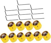 SECFOU 10pcs Electric Guitar Knobs Durable Volume Tone Control Knobs for Enhanced Guitar Performance Vibrant Design for Style Functionality