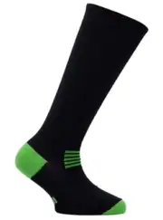TODDLER BOYS EUROSOCK SKI SUPERLITE OTC SOCKS (BLACK) 3XS SHOE SIZES: 9-11