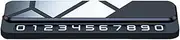 Temporary Parking Number Plate,Sliding Hiding Display Stop Card Car Sign Parking Gadgets | Moving Auto Metal Telephone Plate, Automobile Interior Accessories for Men Women