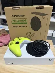 Microsoft Xbox Series S 512GB Video Game Console - White (Lime Green Controller)